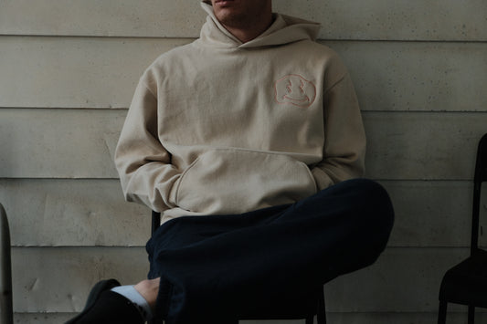 Jumbo Logo Hoodie - Ivory